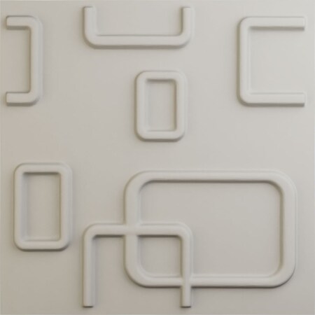 Ekena Millwork 11 7/8in. W x 11 7/8in. H Oslo EnduraWall Decorative 3D Wall Panel, Total 11.76 Sq. Ft., 12PK WP12X12OSGBW-CASE-12